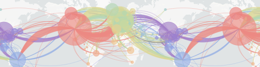 COVID-19 spread over world